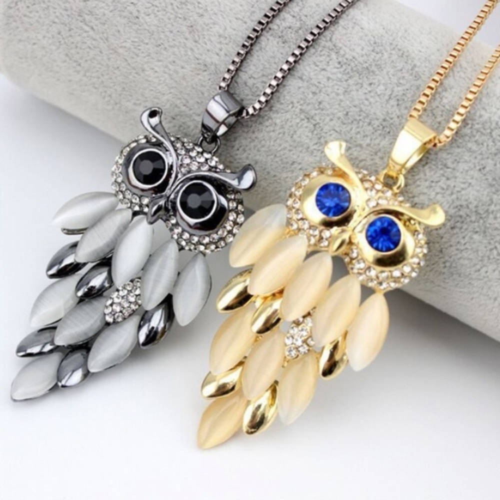 Bohemian Retro Delicate Carved Owl Necklace